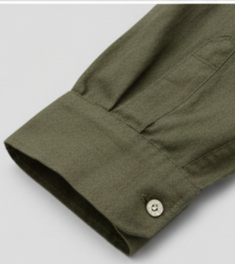 The Estate Olive Linen Shirt | Premium Earthy Aesthetic