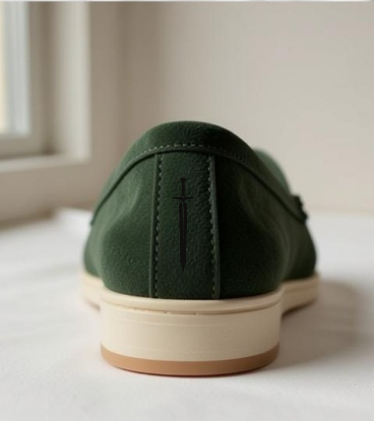 Men's Hand-Stitched Italian Suede Loafers