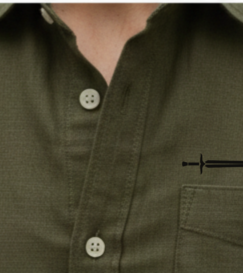 The Estate Olive Linen Shirt | Premium Earthy Aesthetic