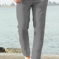 The Portofino Slate Linen Trousers – Heather Grey