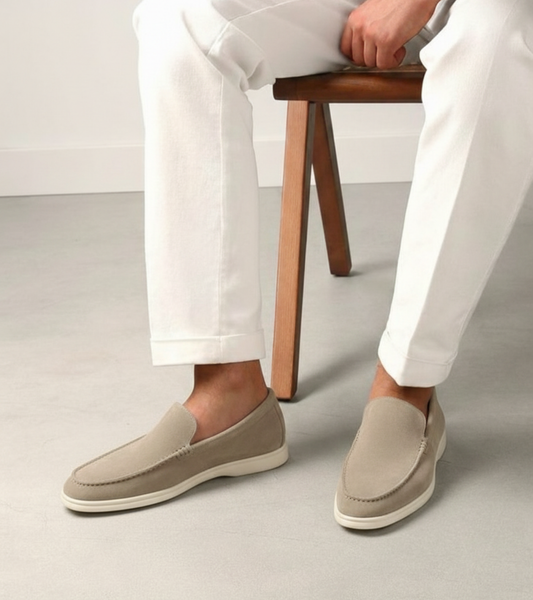 Men’s Italian Suede Slip-On Loafers