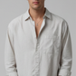 The Monochromatic Estate Shirt in Silver Birch