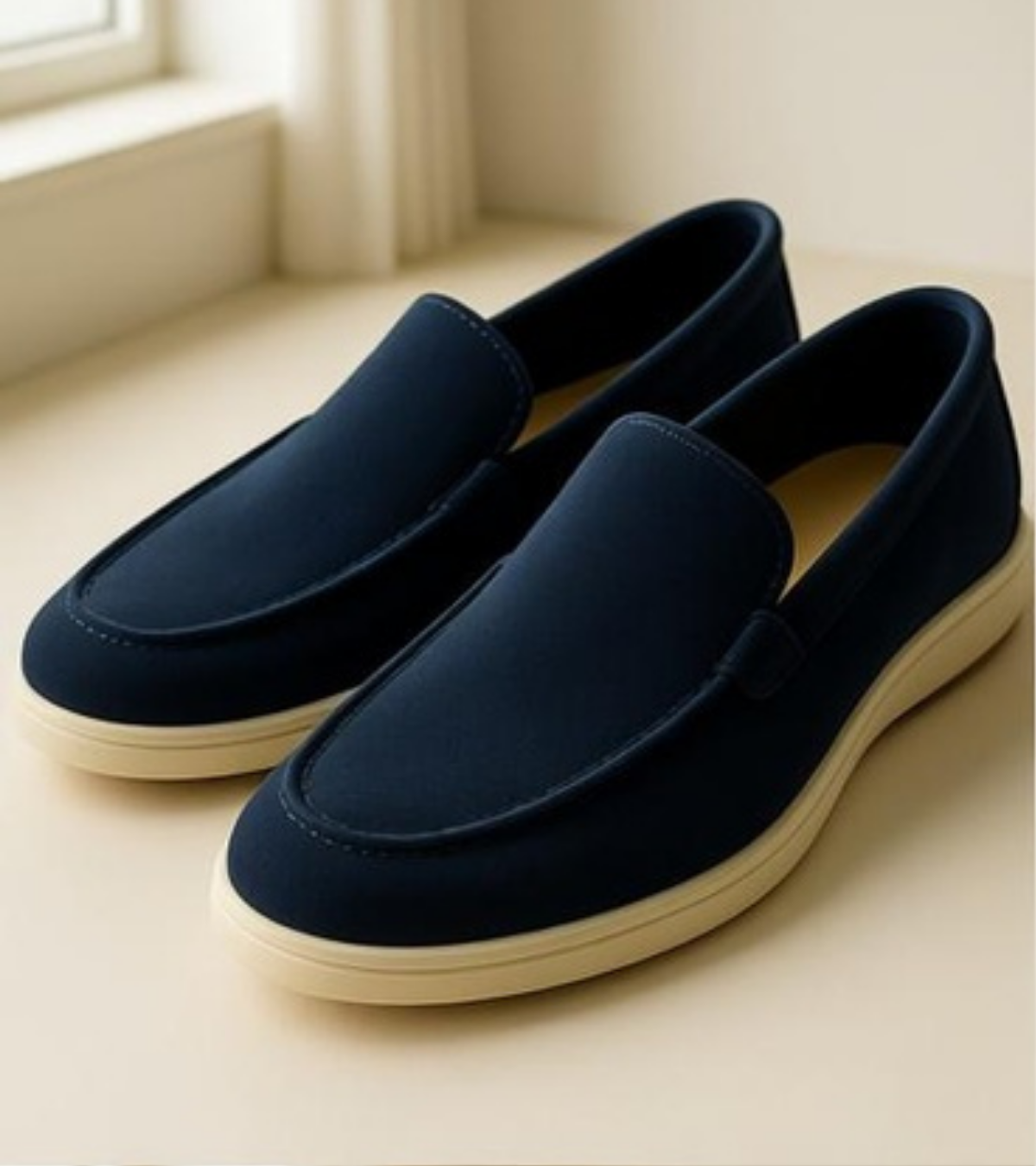 The Riviera Suede Walk Loafer - Midnight Navy