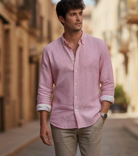 The St. Tropez Striped Oxford