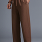 The Tuscany Terra Linen Trousers – Roasted Espresso