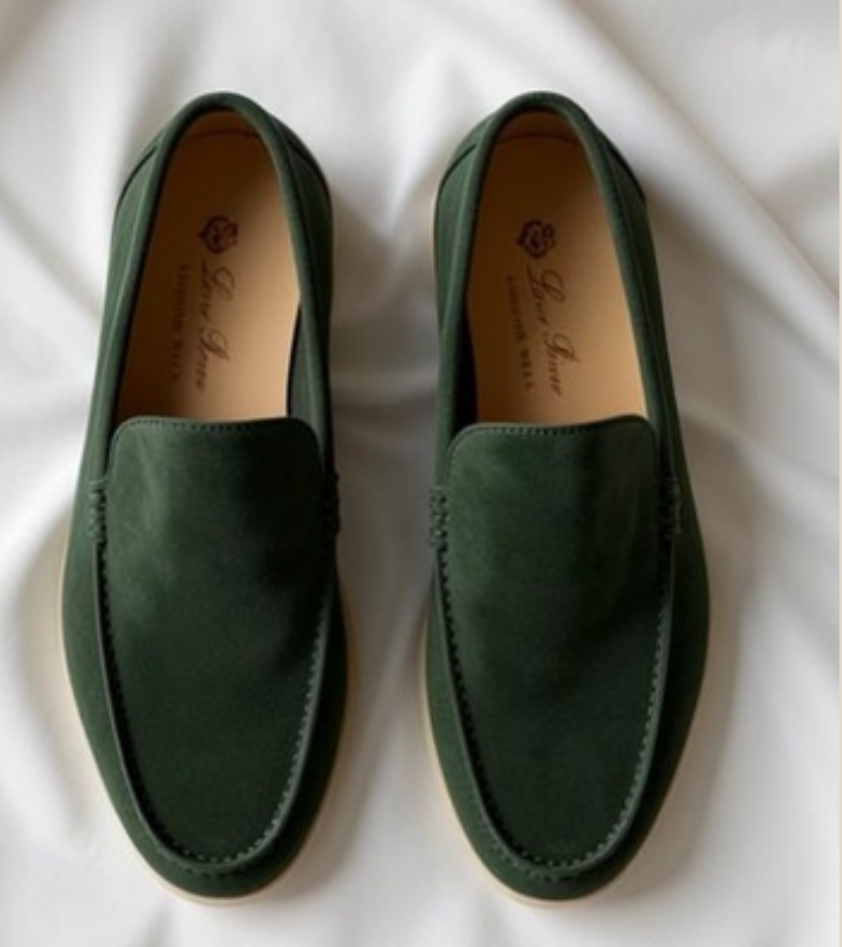 Men's Hand-Stitched Italian Suede Loafers