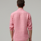 The Amalfi Signature Linen Shirt - Rose Quartz