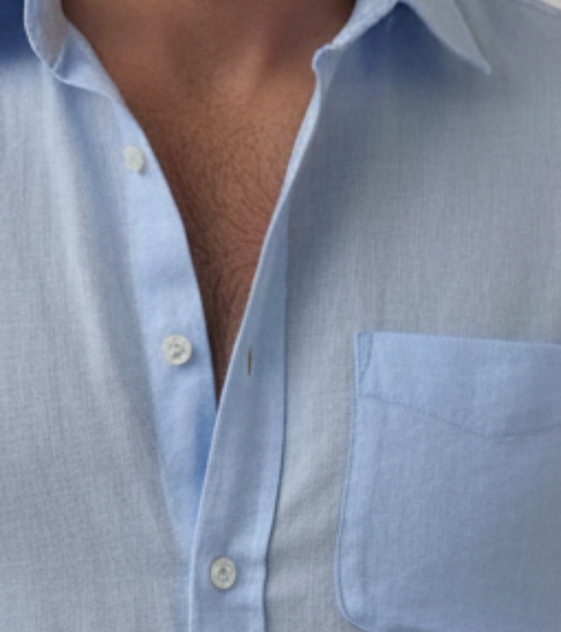 The Amalfi Coast Linen Shirt | Sky Blue