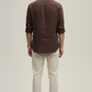 Old Money Linen Classic Set – Cocoa Brown Shirt & Ivory Linen Pant