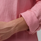 The Amalfi Signature Linen Shirt - Rose Quartz