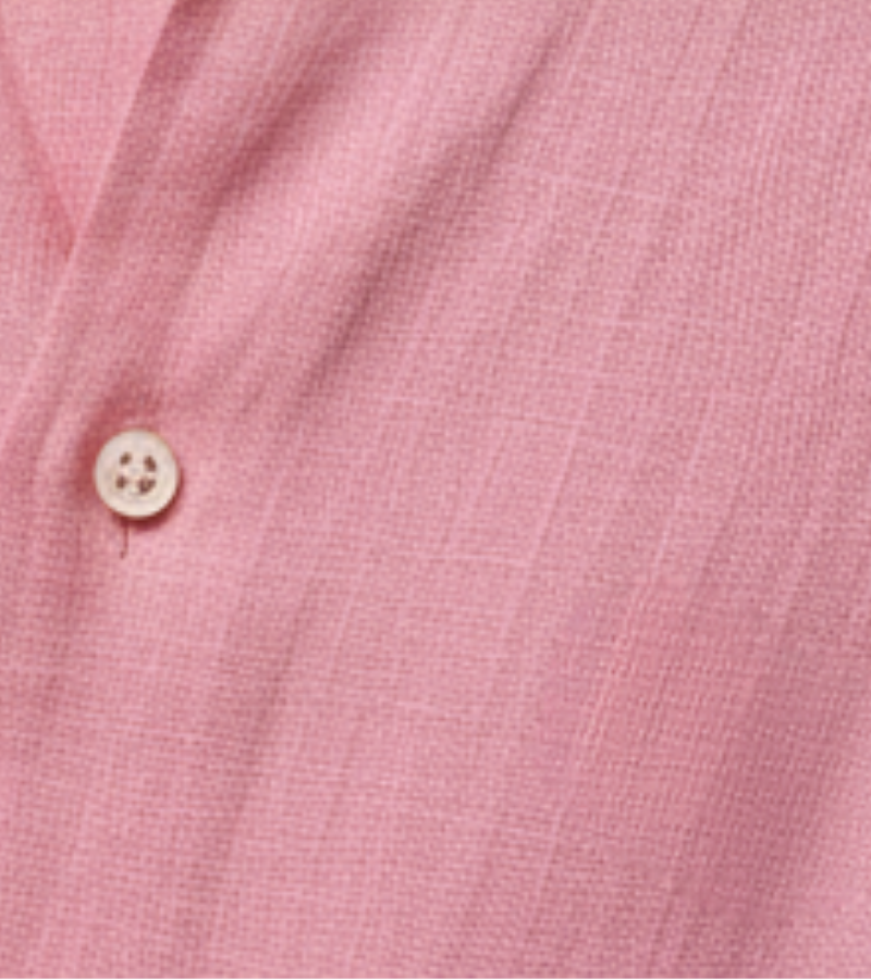 The Amalfi Signature Linen Shirt - Rose Quartz