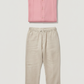 Old Money Linen Set – Blush Pink Shirt & Sand Linen Pant