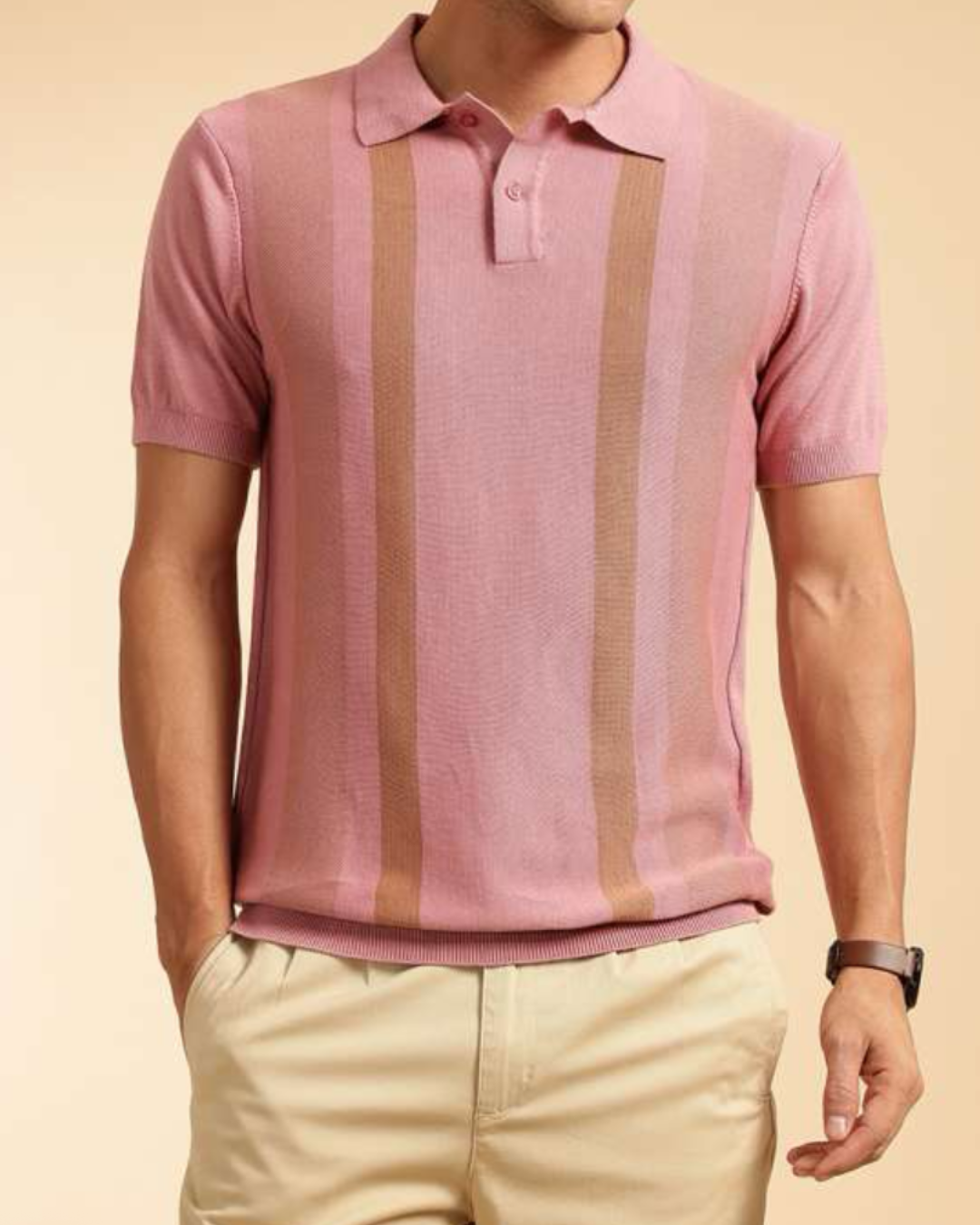 Retro Charm in Rose and Tan