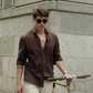 The Riviera Coffee Linen Shirt | Premium Earth Tone Essential
