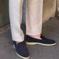 The Riviera Suede Walk Loafer - Midnight Navy